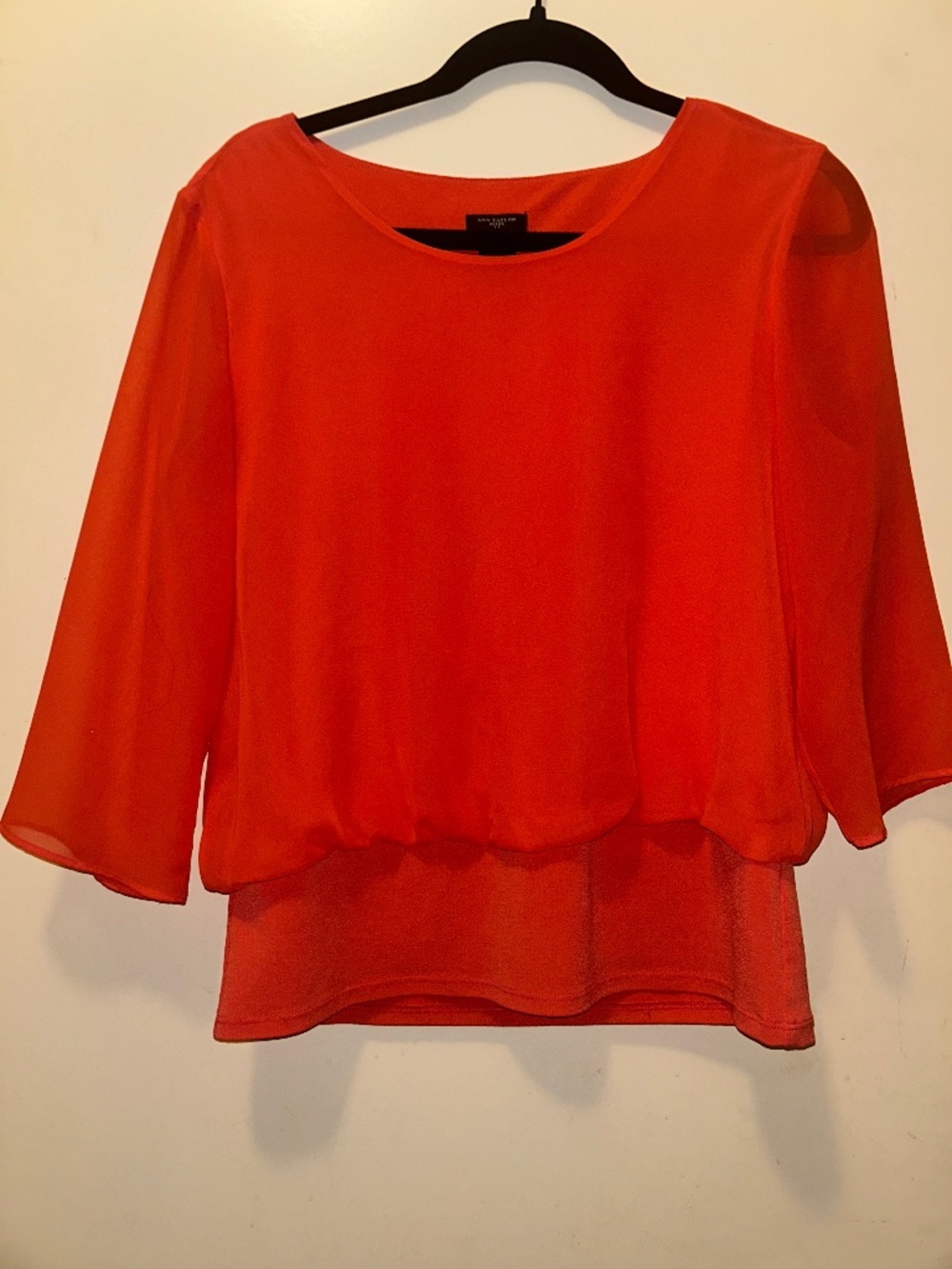 Women’s Orange Ann Taylor Professional Shirt- Small Petite